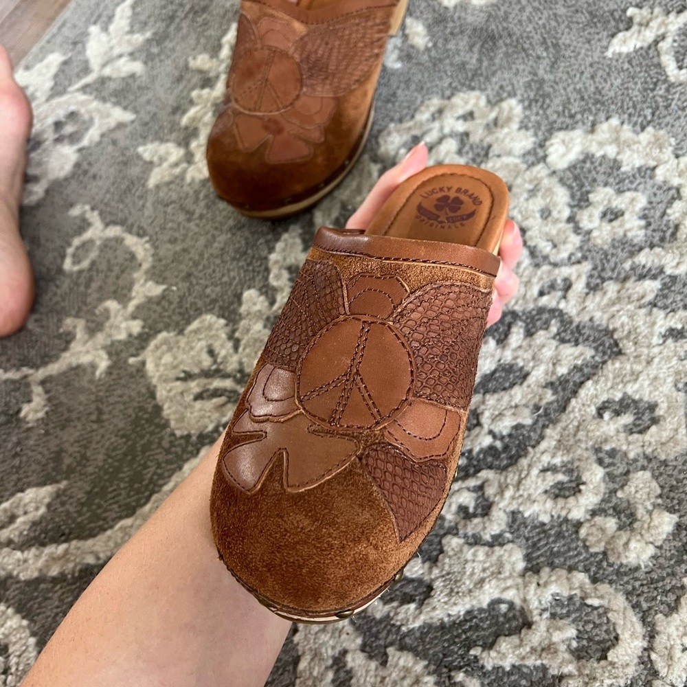Vintage Lucky Brand Brown Women's Mules